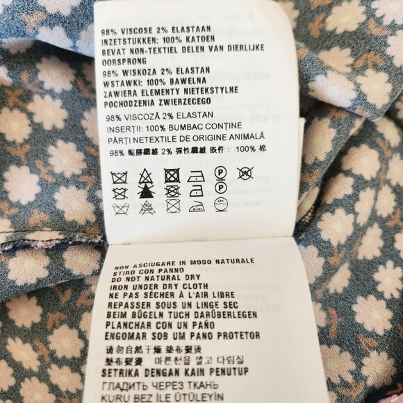 MIU MIU NAVY FLOWER PRINT TOP (40) - Picture 9 of 11